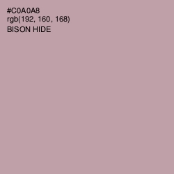 #C0A0A8 - Bison Hide Color Image