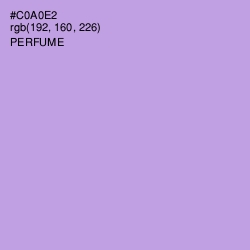 #C0A0E2 - Perfume Color Image