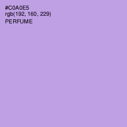 #C0A0E5 - Perfume Color Image