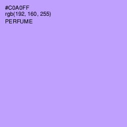 #C0A0FF - Perfume Color Image