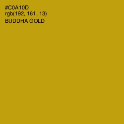 #C0A10D - Buddha Gold Color Image