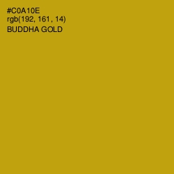 #C0A10E - Buddha Gold Color Image