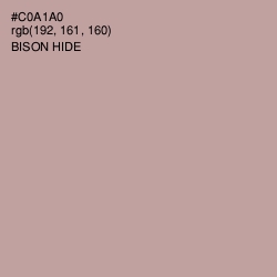 #C0A1A0 - Bison Hide Color Image