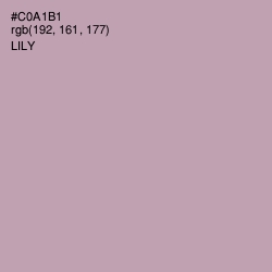 #C0A1B1 - Lily Color Image
