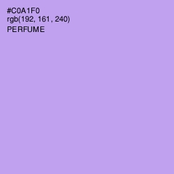 #C0A1F0 - Perfume Color Image