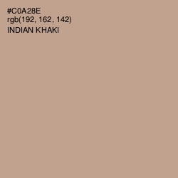 #C0A28E - Indian Khaki Color Image