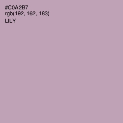 #C0A2B7 - Lily Color Image