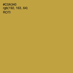 #C0A340 - Roti Color Image