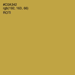 #C0A342 - Roti Color Image