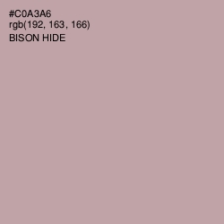 #C0A3A6 - Bison Hide Color Image