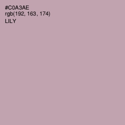 #C0A3AE - Lily Color Image