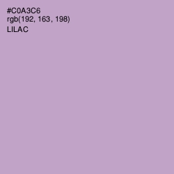 #C0A3C6 - Lilac Color Image