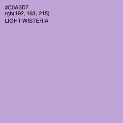 #C0A3D7 - Light Wisteria Color Image