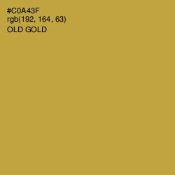 #C0A43F - Old Gold Color Image