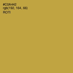 #C0A442 - Roti Color Image