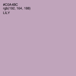 #C0A4BC - Lily Color Image
