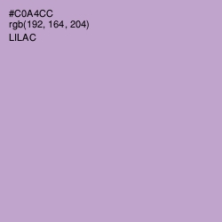 #C0A4CC - Lilac Color Image