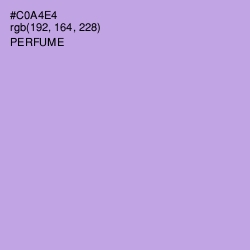 #C0A4E4 - Perfume Color Image