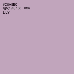 #C0A5BC - Lily Color Image