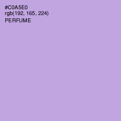 #C0A5E0 - Perfume Color Image