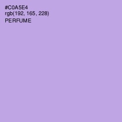 #C0A5E4 - Perfume Color Image
