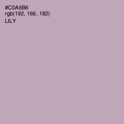 #C0A6B6 - Lily Color Image