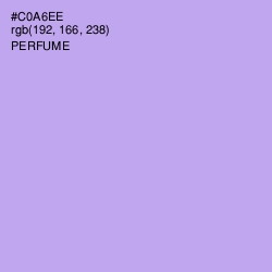 #C0A6EE - Perfume Color Image