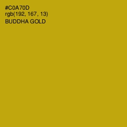 #C0A70D - Buddha Gold Color Image