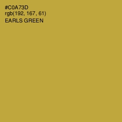 #C0A73D - Earls Green Color Image