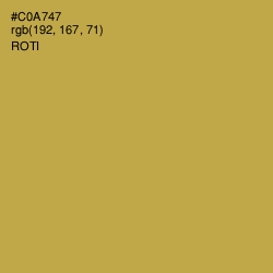#C0A747 - Roti Color Image