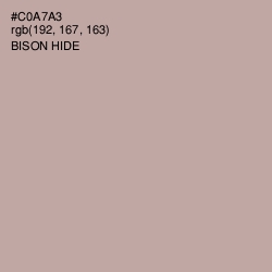 #C0A7A3 - Bison Hide Color Image