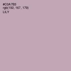 #C0A7B3 - Lily Color Image