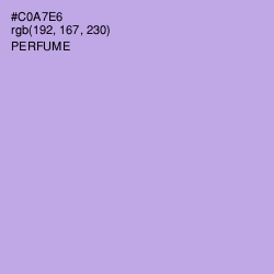 #C0A7E6 - Perfume Color Image