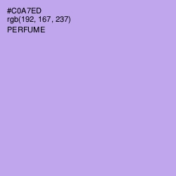 #C0A7ED - Perfume Color Image