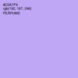 #C0A7F6 - Perfume Color Image