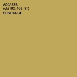 #C0A85B - Sundance Color Image