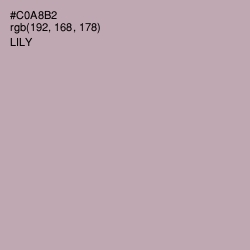 #C0A8B2 - Lily Color Image