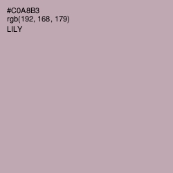 #C0A8B3 - Lily Color Image