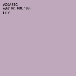 #C0A8BC - Lily Color Image