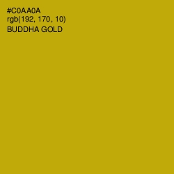 #C0AA0A - Buddha Gold Color Image