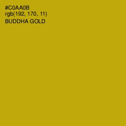 #C0AA0B - Buddha Gold Color Image