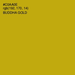 #C0AA0E - Buddha Gold Color Image