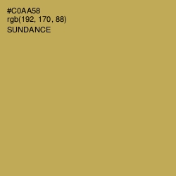 #C0AA58 - Sundance Color Image