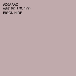 #C0AAAC - Bison Hide Color Image