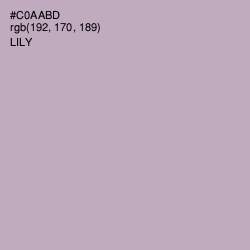 #C0AABD - Lily Color Image