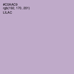 #C0AAC9 - Lilac Color Image