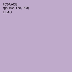#C0AACB - Lilac Color Image