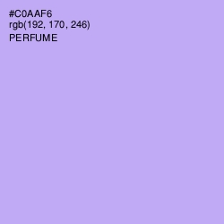 #C0AAF6 - Perfume Color Image