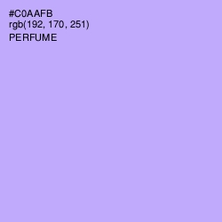 #C0AAFB - Perfume Color Image