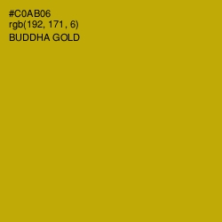 #C0AB06 - Buddha Gold Color Image